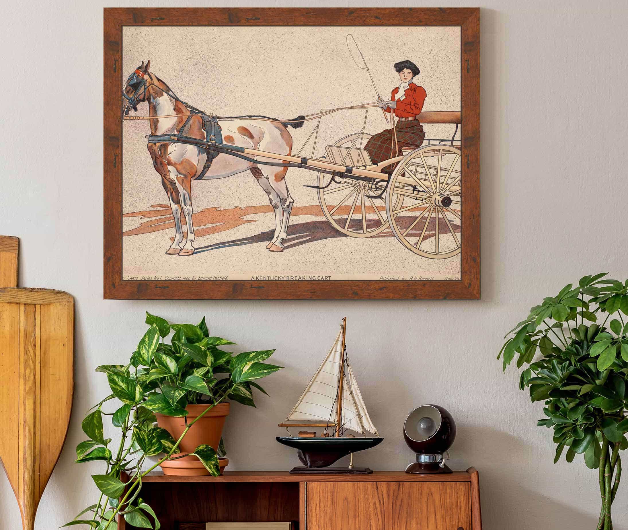 A Kentucky Breaking Cart by Edward Penfield - Image 3
