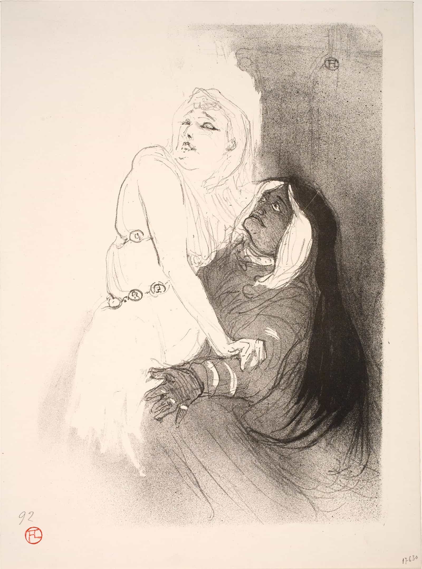 A La Renaissance Sarah Bernhardt Dans Phedre by Henri De Toulouse Lautrec
