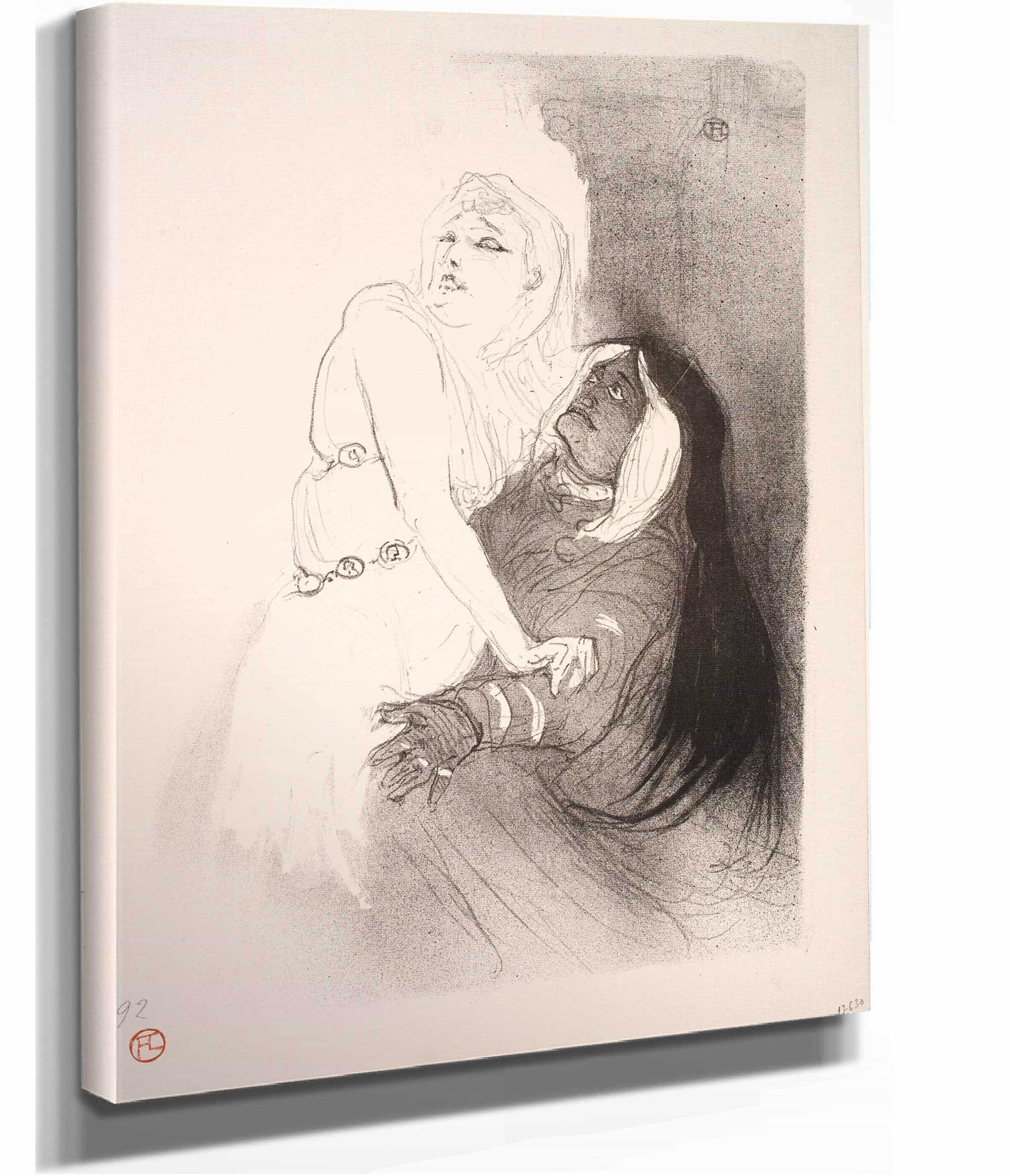 A La Renaissance Sarah Bernhardt Dans Phedre by Henri De Toulouse Lautrec - Image 2