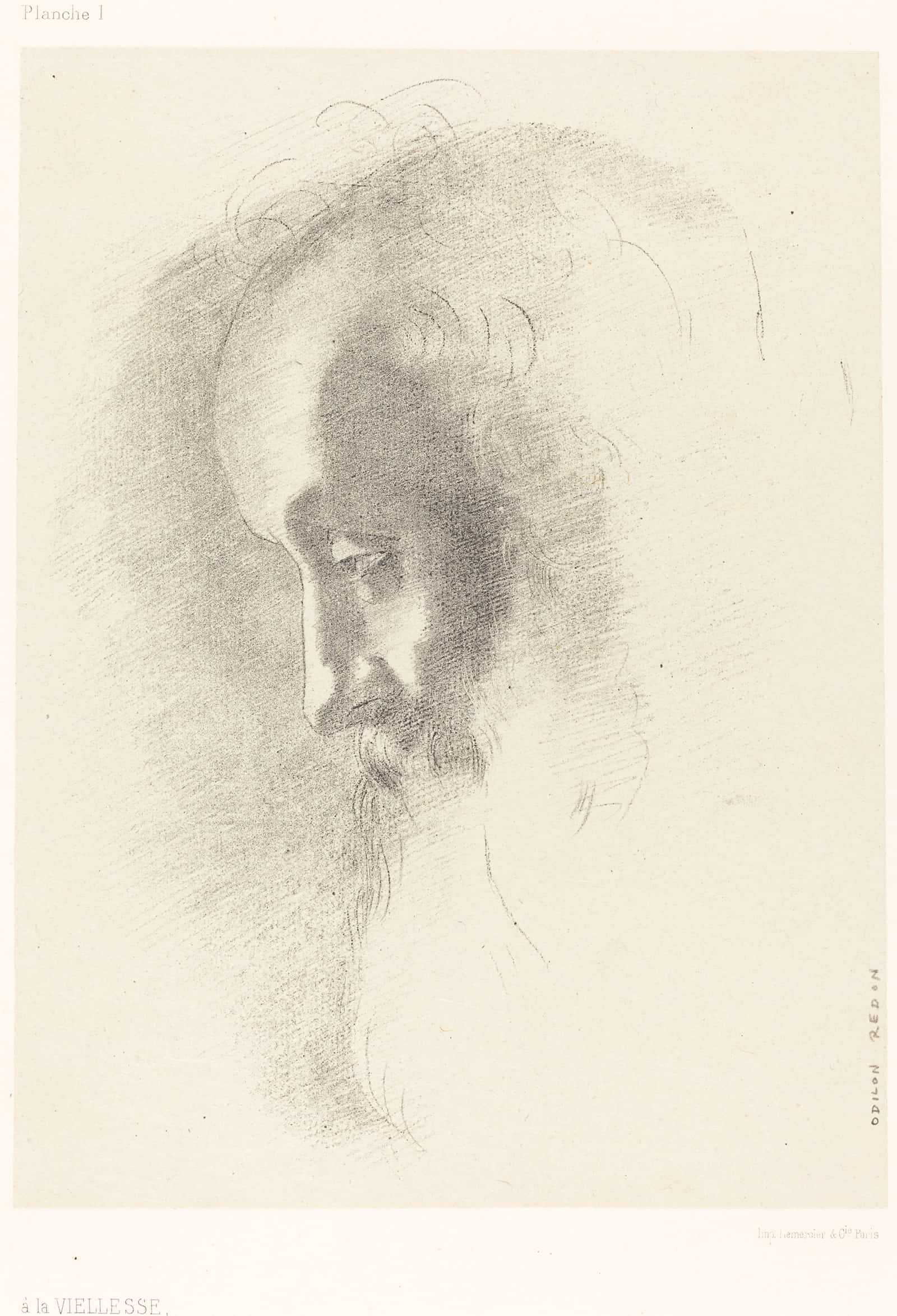 A La Vieillesse To Old Age by Odilon Redon