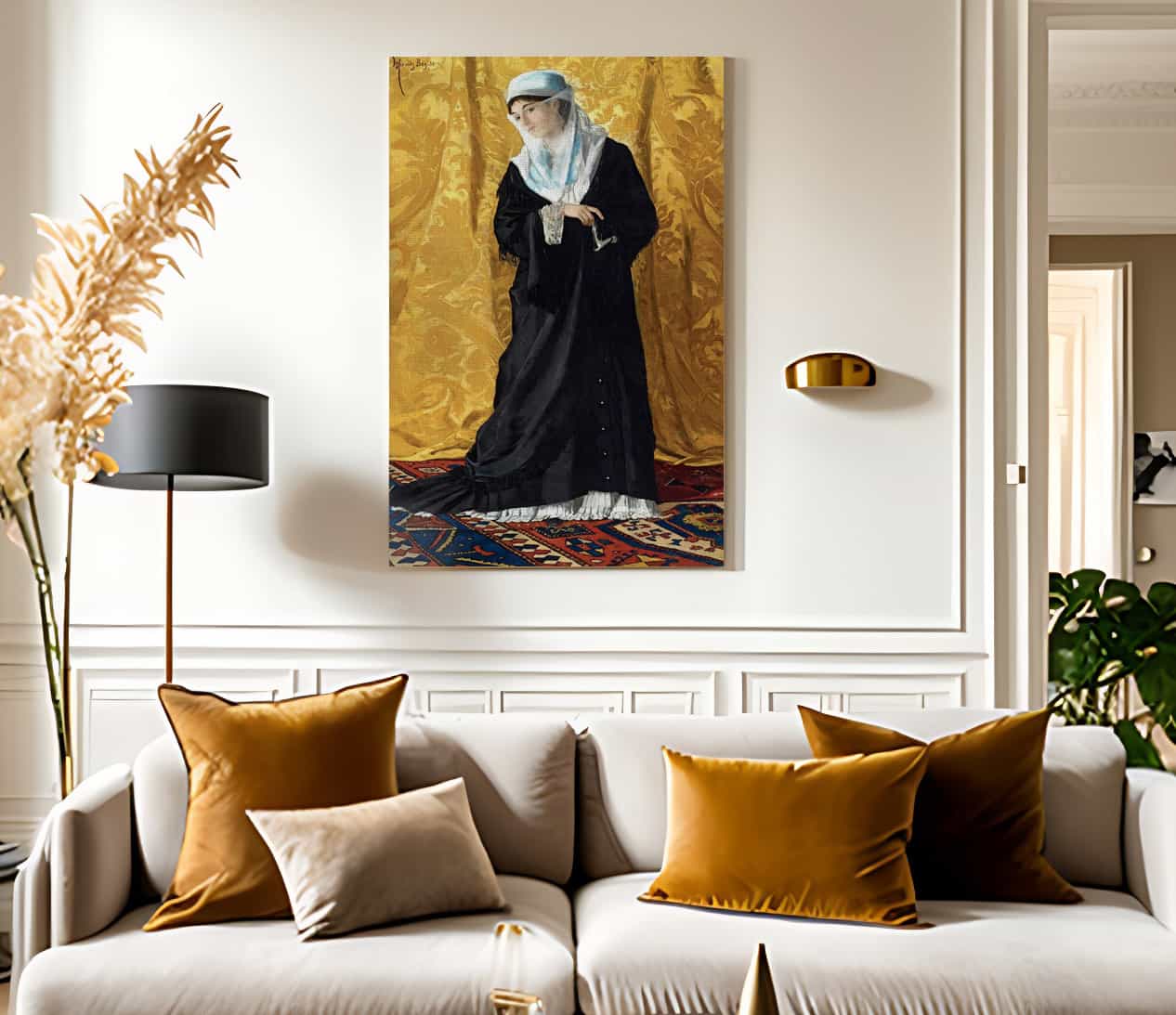 A Lady Of Constantinople 1881 By Osman Hamdi Bey - Image 2