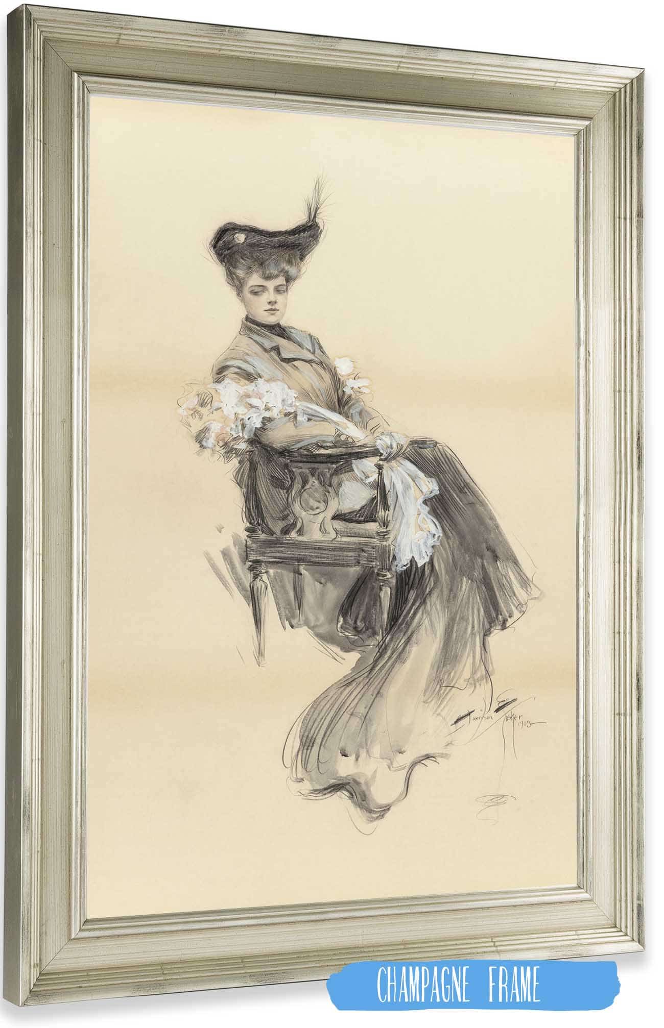A Lady Of Leisure by Harrison Fisher
