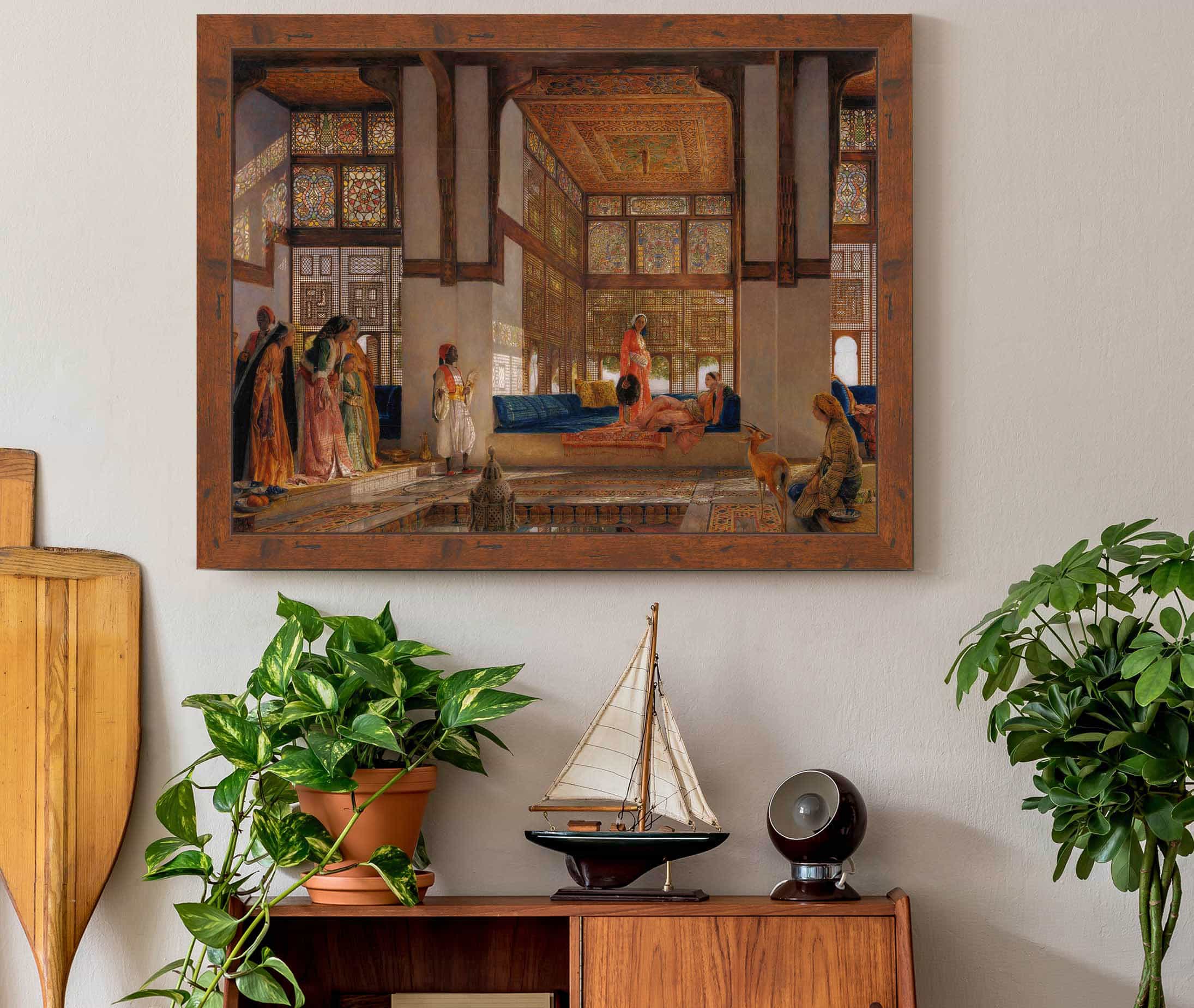 A Lady Receiving Visitors The Reception by John Frederick Lewis - Image 3