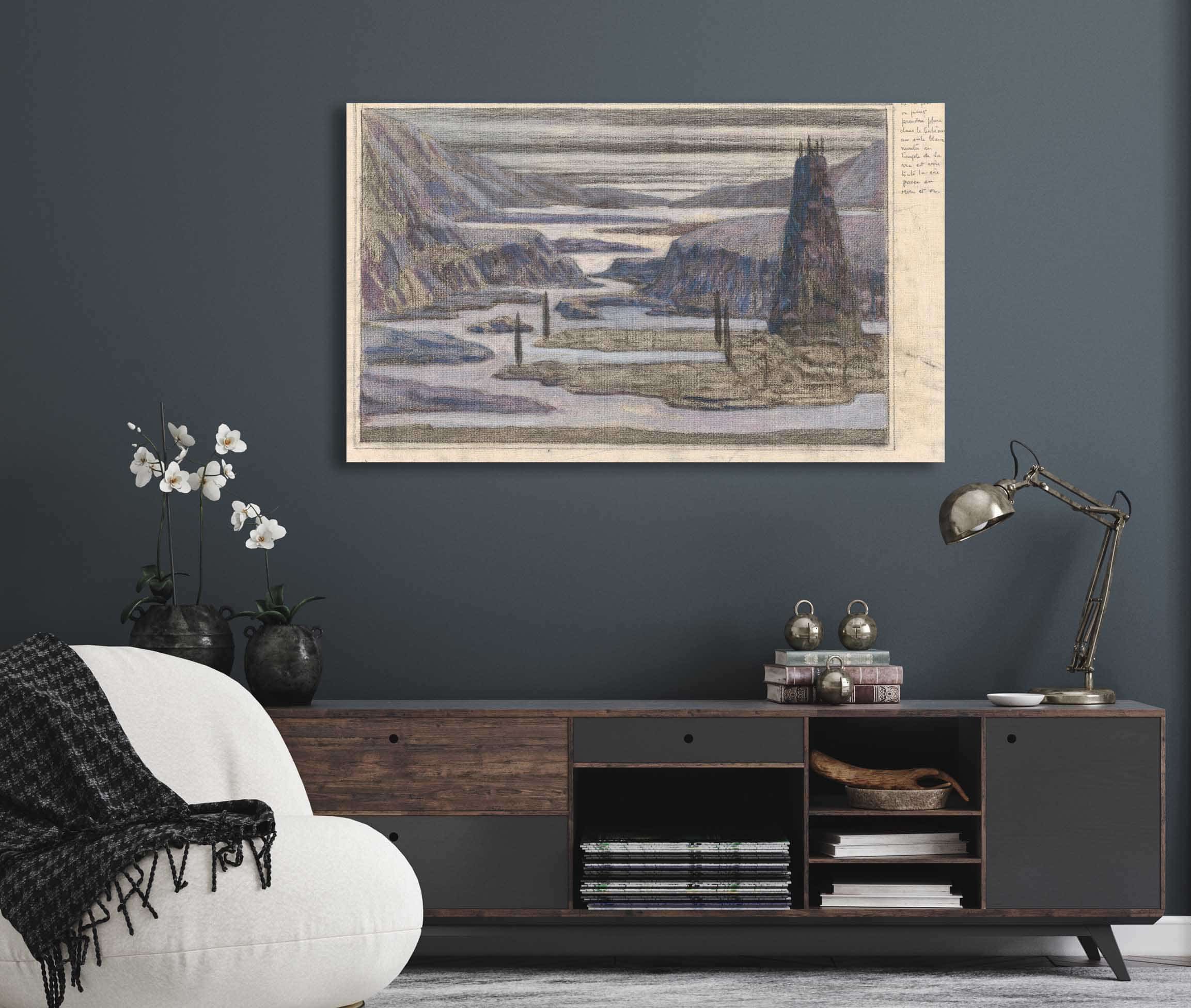 A Landscape by Herbert Crowley - Image 5