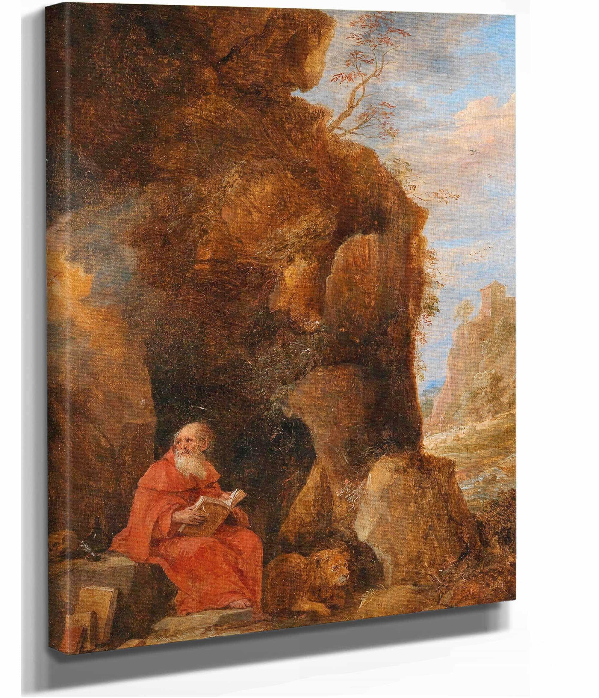 A Landscape With Saint Jerome Outside A Grotto by David Teniers The Younger - Image 2
