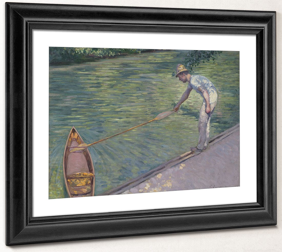 A Man Docking His Skiff By Gustave Caillebotte - Image 4