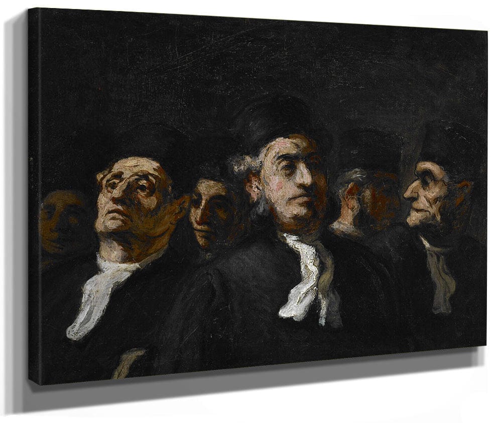 A Meeting Of Lawyers By Honore Daumier