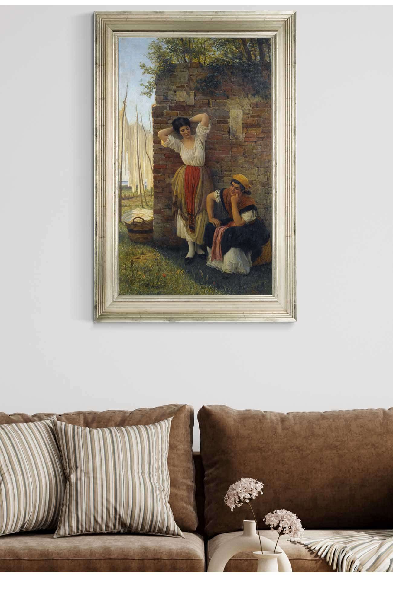 A Moment Of Rest by Eugen Von Blaas - Image 5