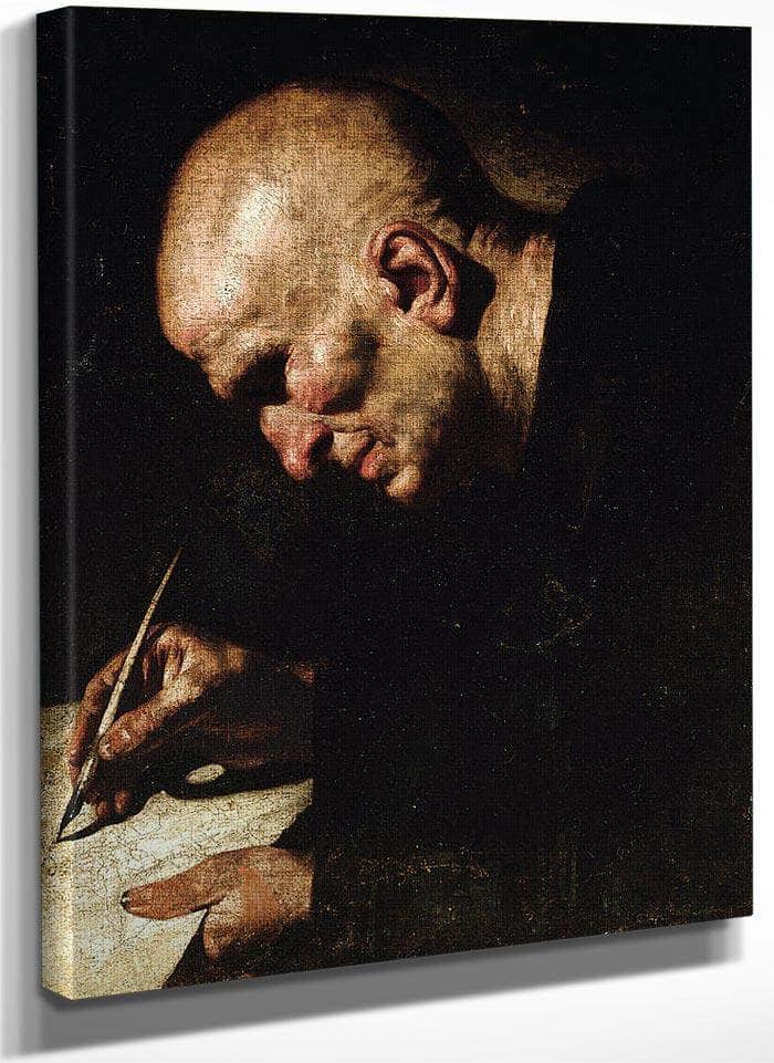 A Monk Scribe By Master Of The Annunciation To The Shepherds