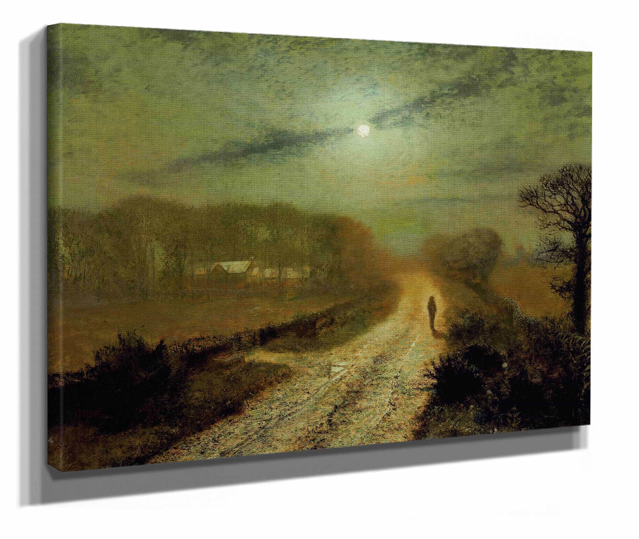 A Moonlit Landscape by John Atkinson Grimshaw - Image 2