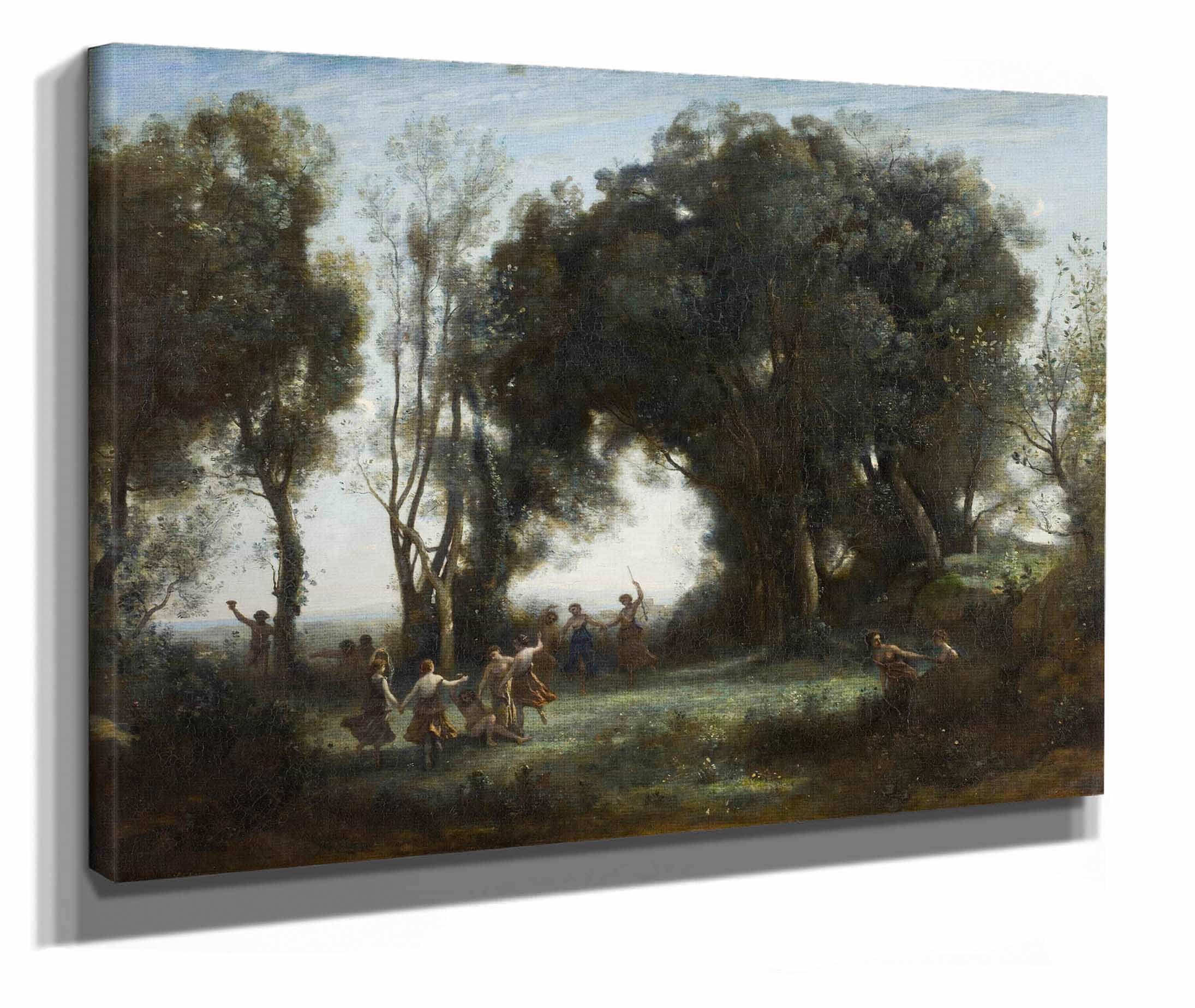 A Morning The Dance Of The Nymphs by Jean Baptiste Camille Corot - Image 2