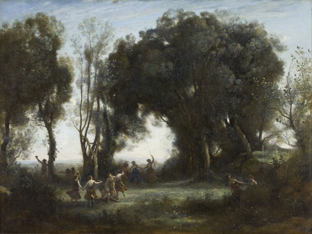 A Morning. The Dance Of The Nymphs By Jean Baptiste Camille Corot - Image 7
