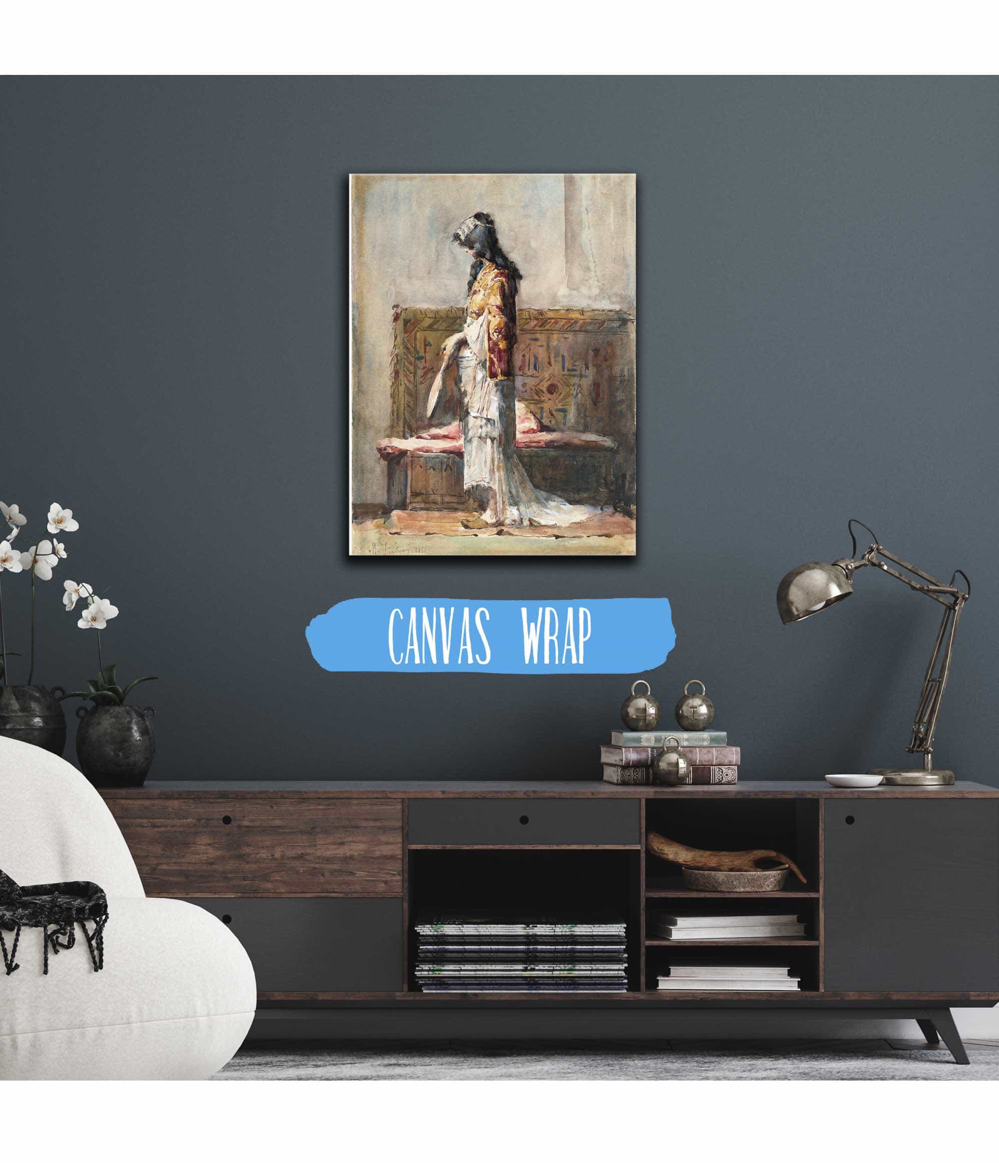 A Moroccan Woman In Traditional Dress by Mariano Fortuny Marsal - Image 3