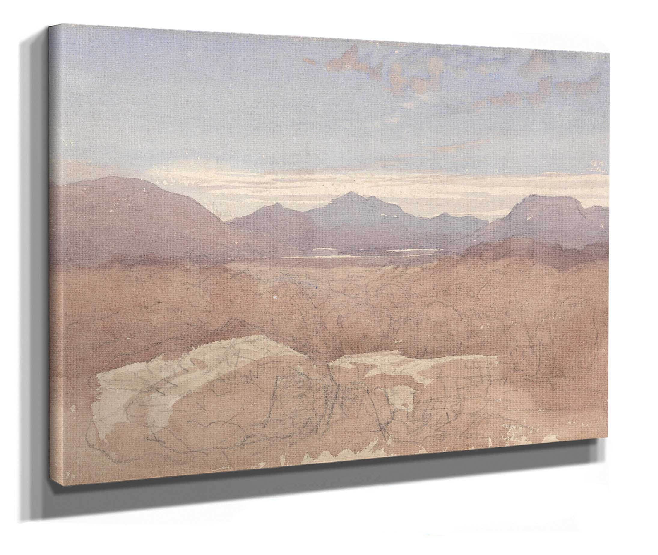 A Mountainous View North Wales S by David Cox - Image 2