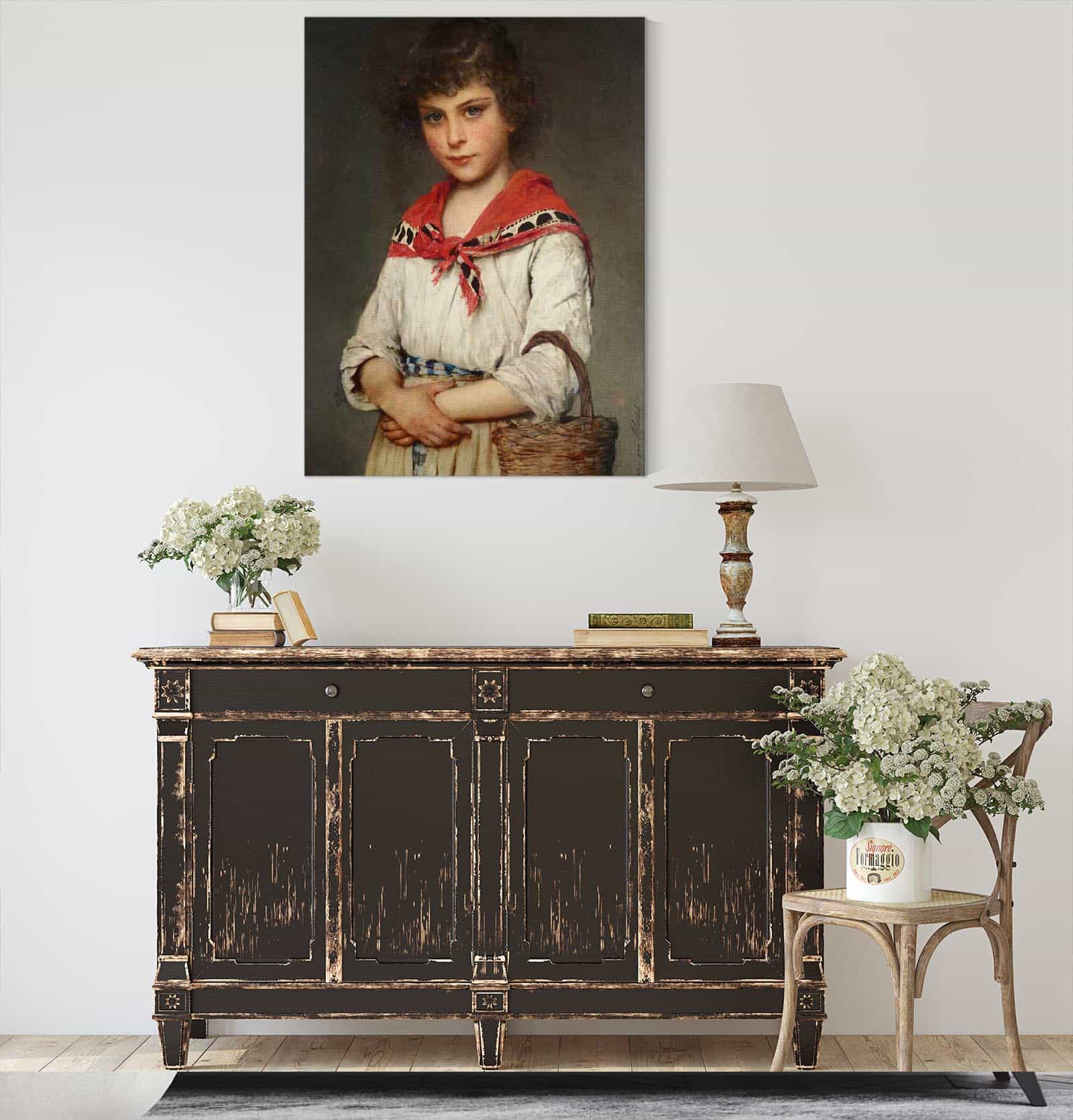 A Neapolitan Girl by Eugen Von Blaas - Image 4