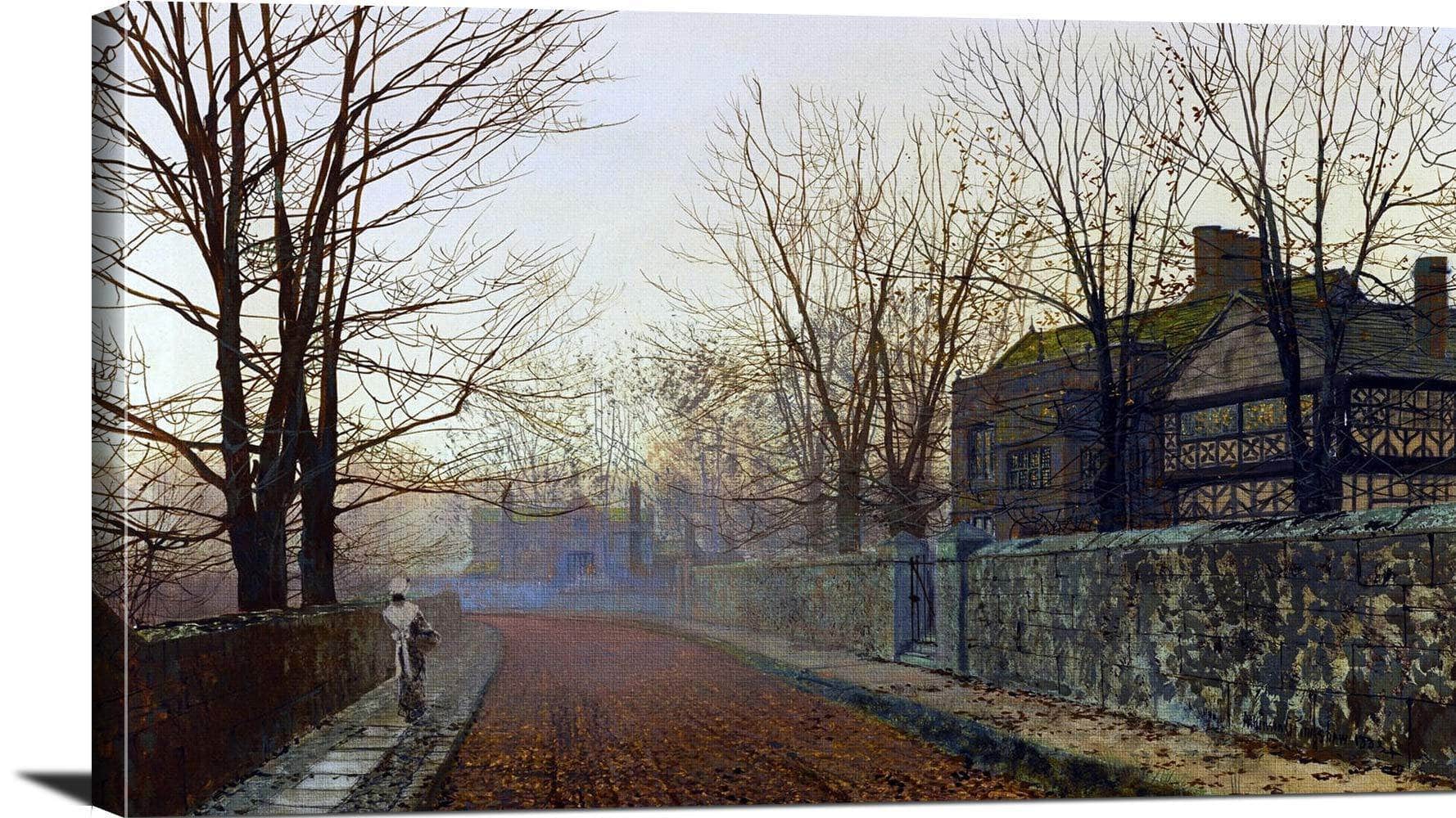 A November Morning Painting John Atkinson Grimshaw Canvas Art - Image 3