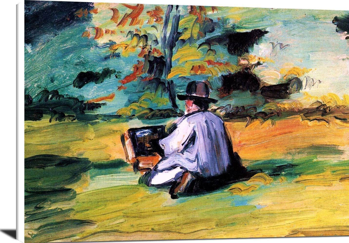 A Painter At Work Painting Paul Cezanne Canvas Art