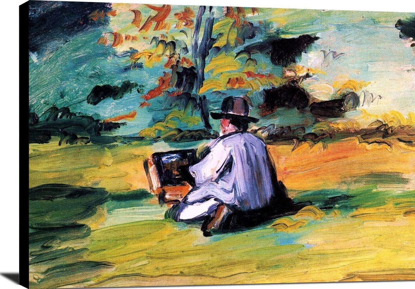 A Painter At Work Painting Paul Cezanne Canvas Art - Image 2