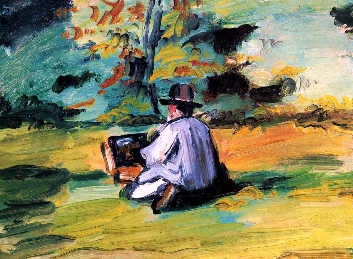 A Painter At Work Painting Paul Cezanne Canvas Art - Image 5
