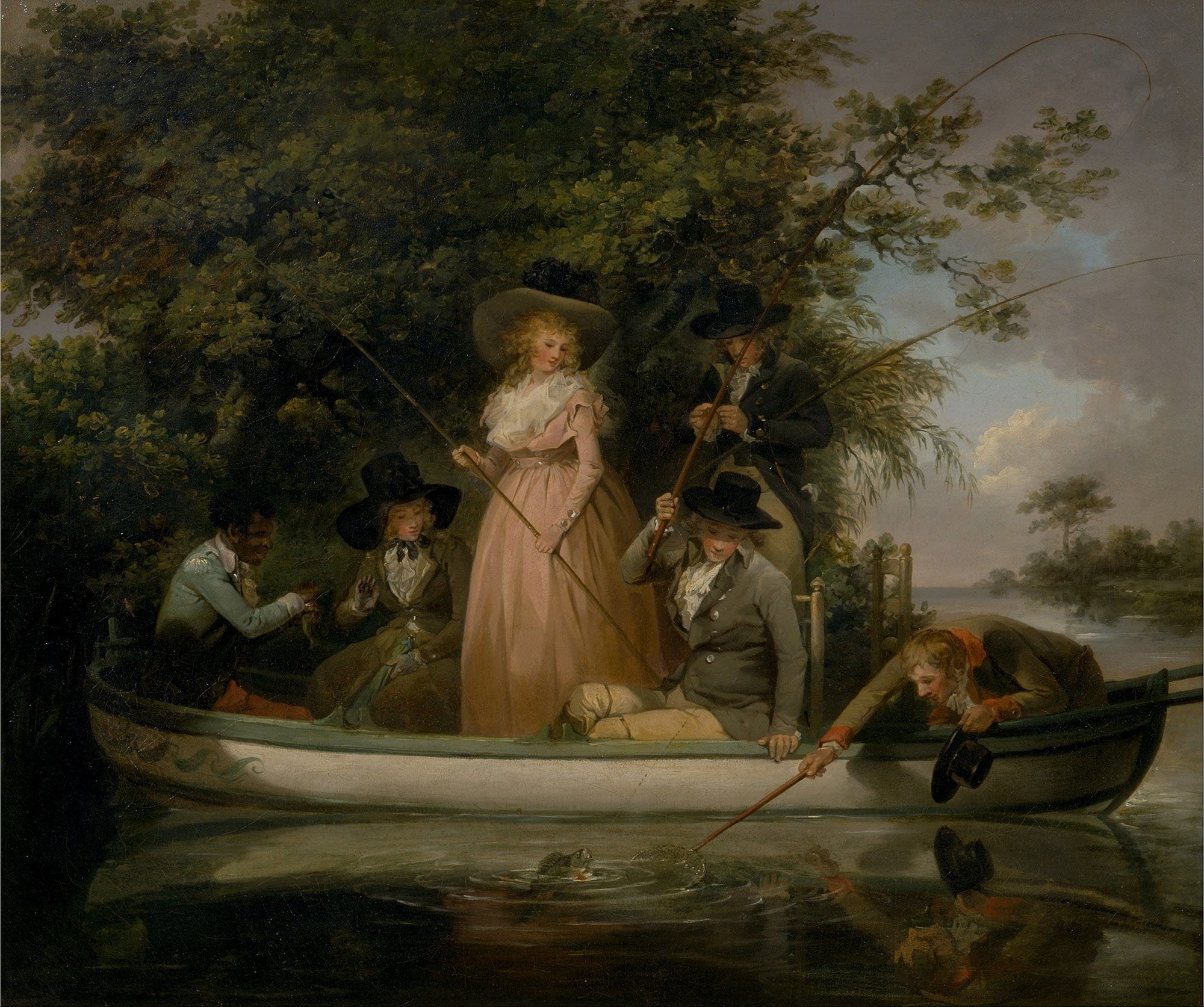 A Party Angling by George Morland - Image 2