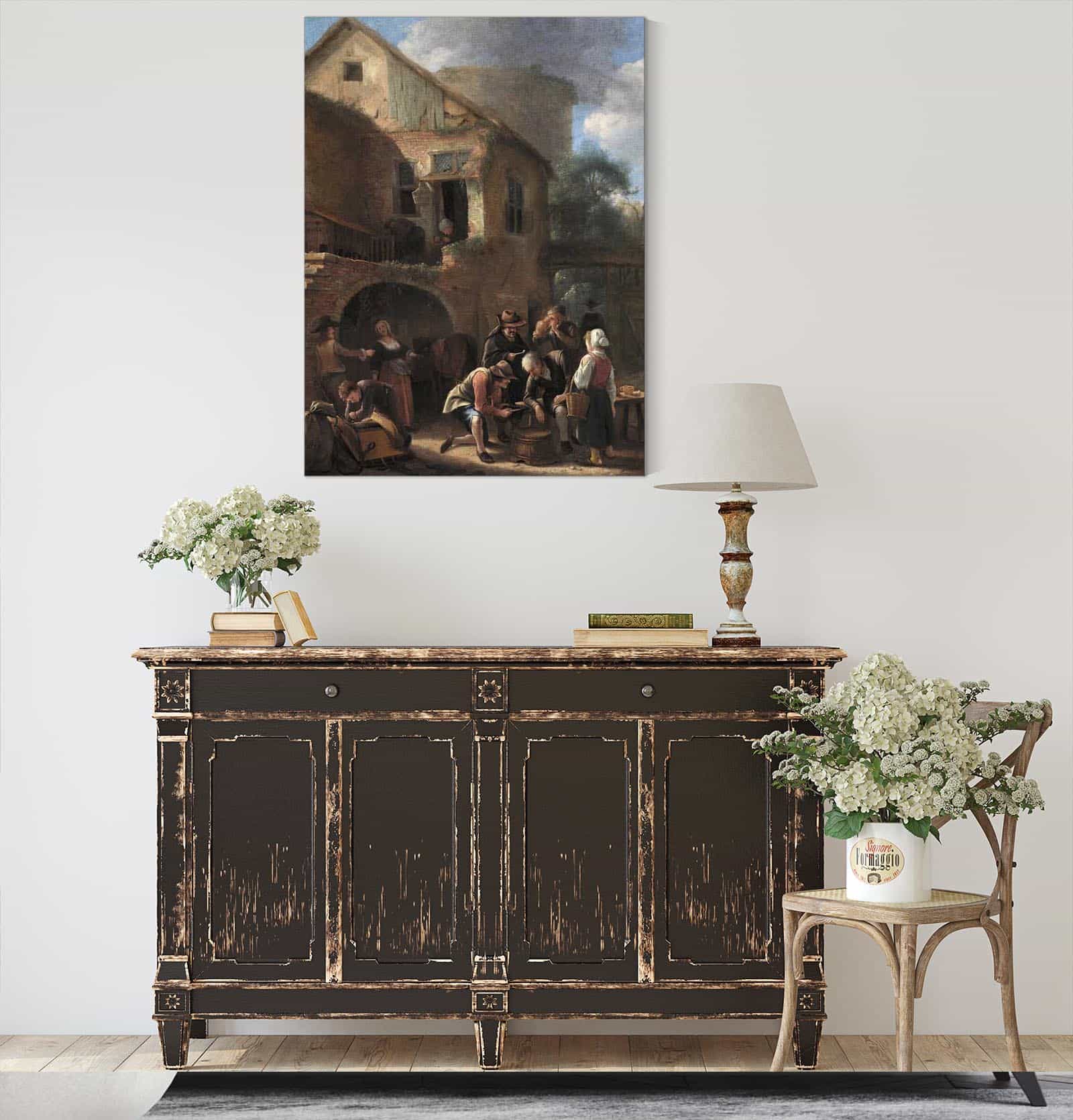 A Party Of Peasants Between And by Jan Steen - Image 4