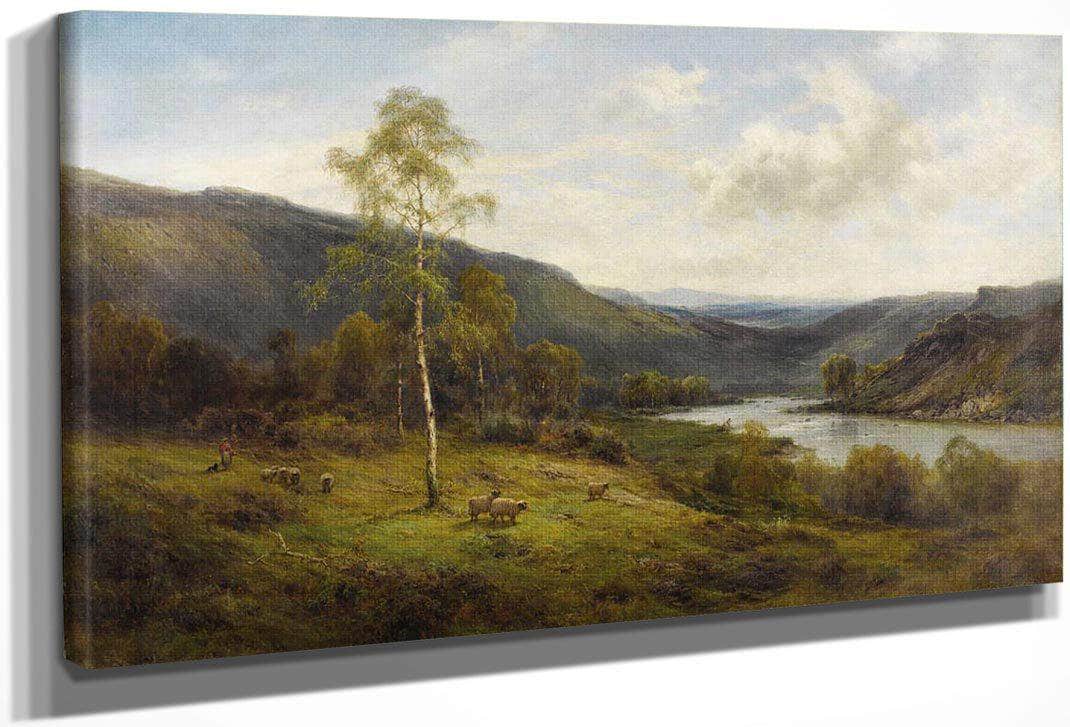 A Perthshire Valley By Alfred De Breanski