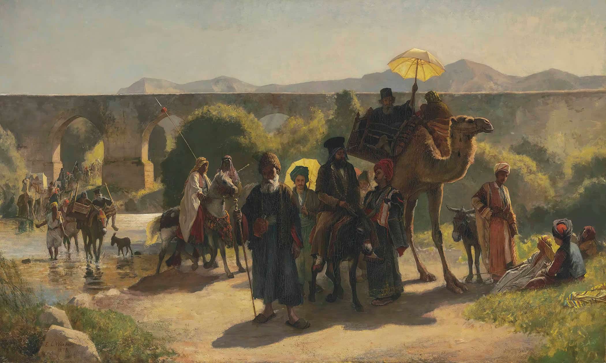 A Pilgrimage To The Jordan At The Greek Easter by Edwin Lord Weeks - Image 2