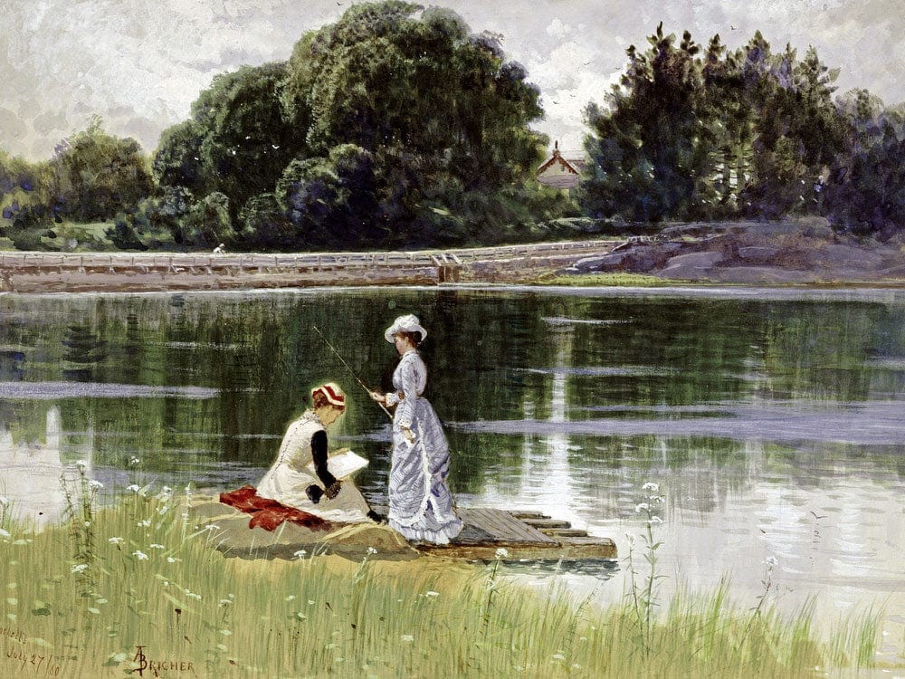 A Pleasant Afternoon By Alfred Thompson Bricher - Image 7