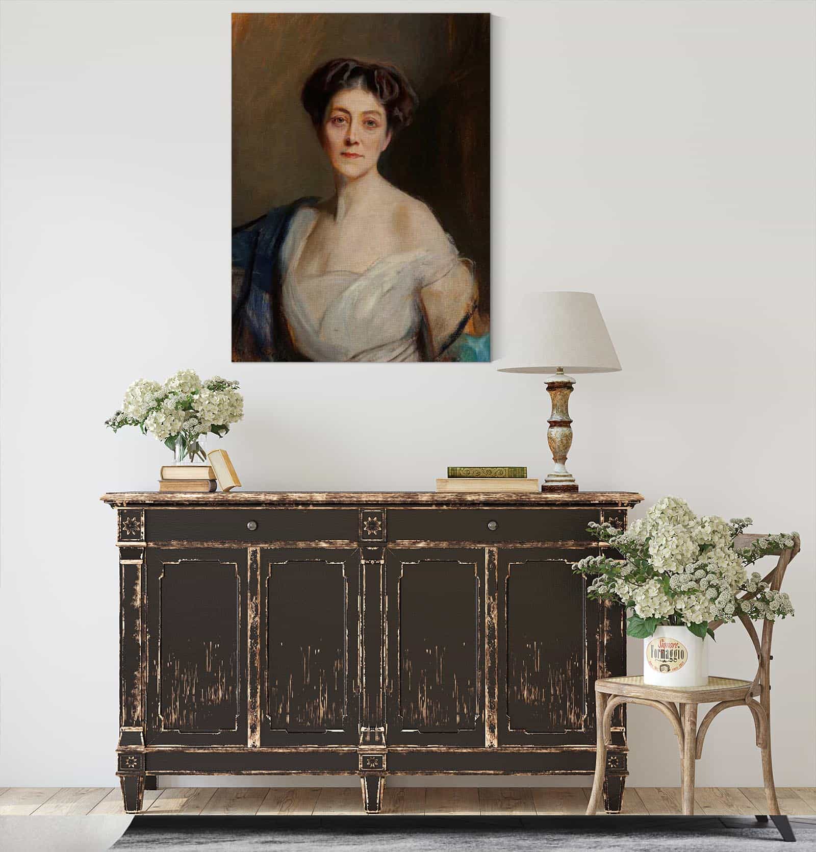 A Portrait Of Caroline Lambart Countess Of Cavan by Philip Alexius De Laszlo - Image 4