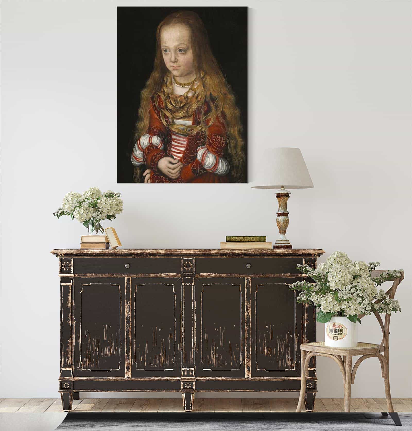 A Princess Of Saxony by Lucas Cranach The Elder - Image 4
