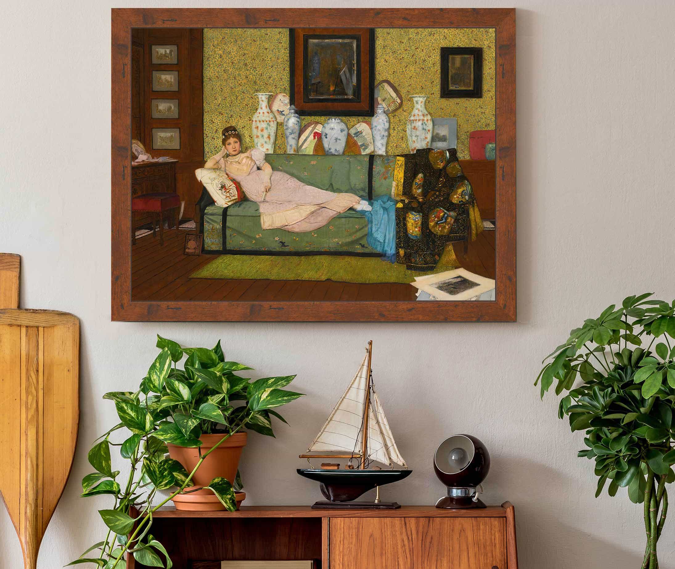 A Reverie In The Artists House by John Atkinson Grimshaw - Image 3
