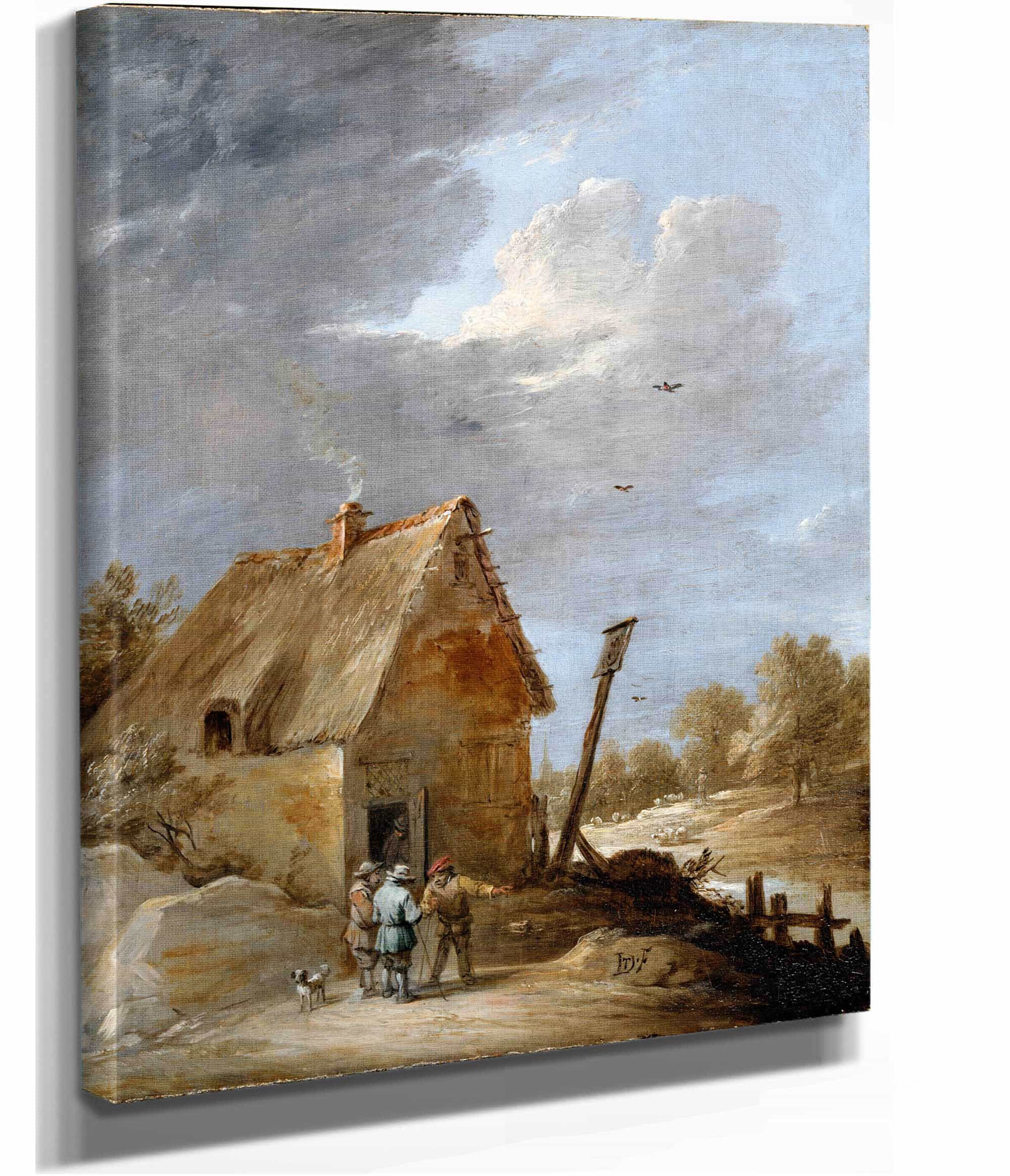 A Road Near A Cottage by David Teniers The Younger - Image 2