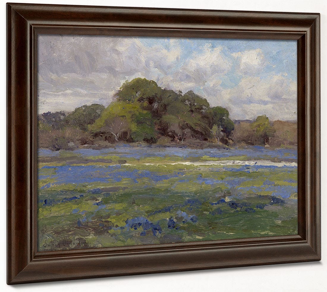 A Road Through The Bluebonnets By Julian Onderdonk - Image 6