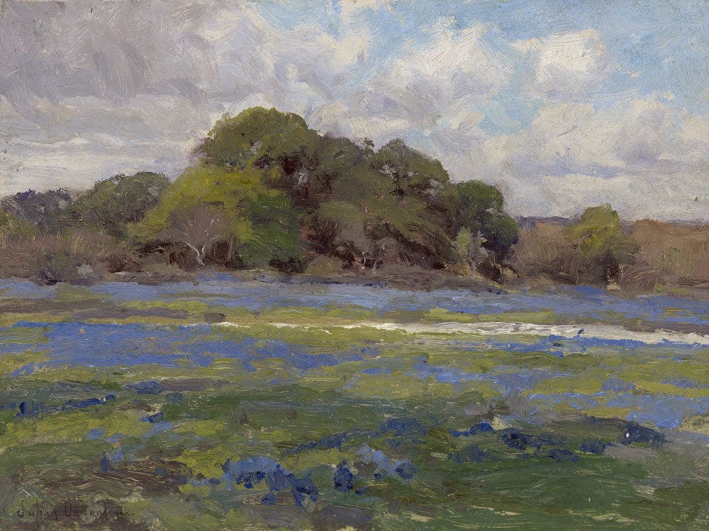 A Road Through The Bluebonnets By Julian Onderdonk - Image 7
