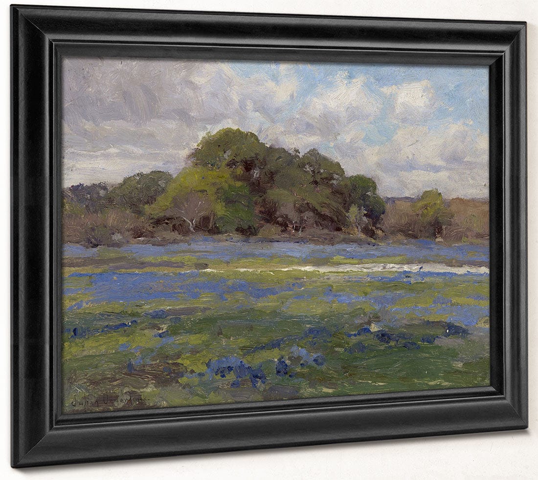 A Road Through The Bluebonnets By Julian Onderdonk - Image 8
