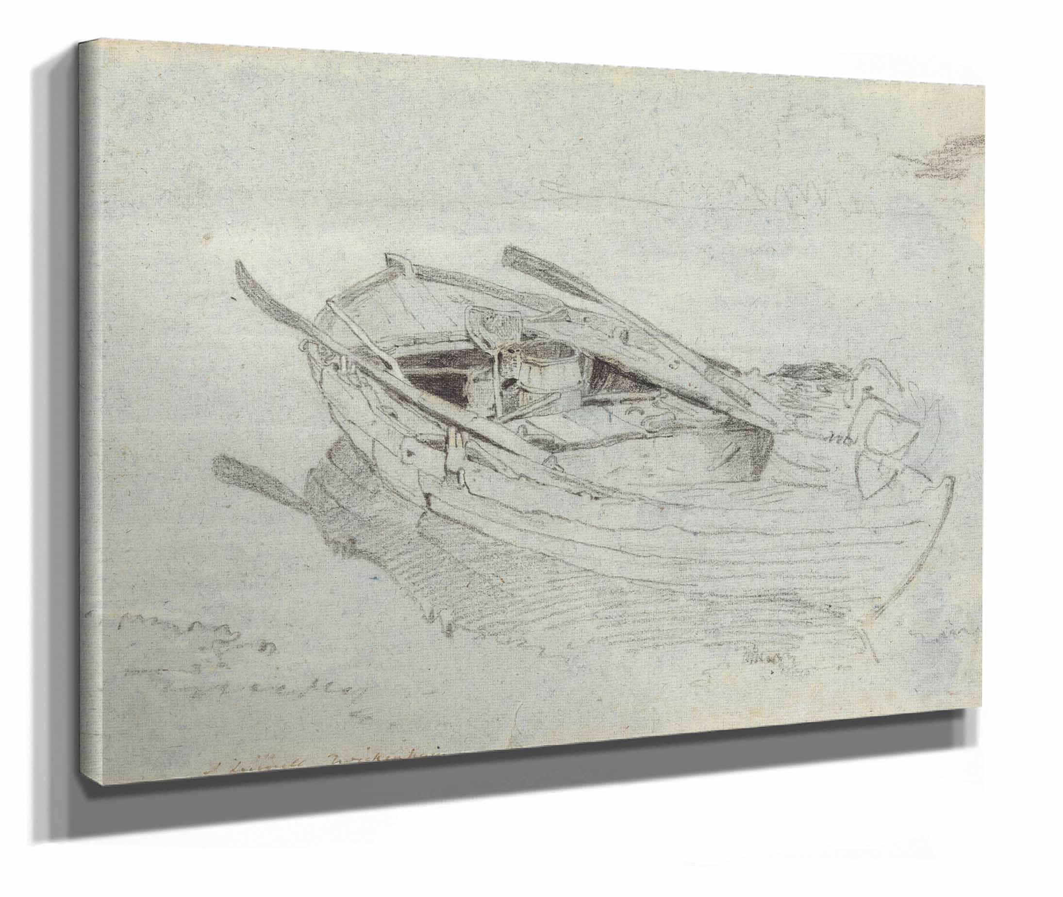 A Rowing Boat At Twickenham by John Linnell - Image 2