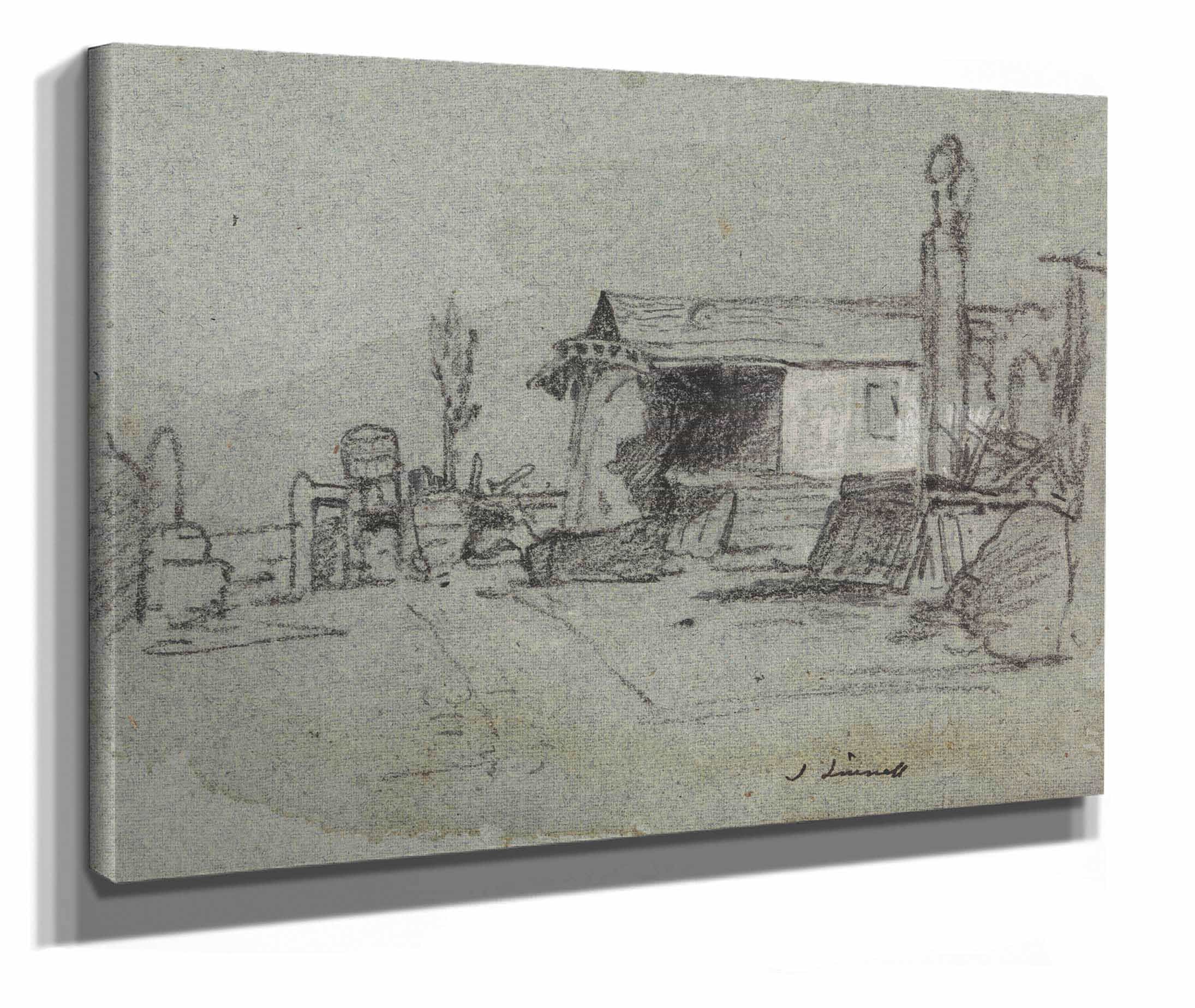 A Scene In The Edgware Road London by John Linnell - Image 2