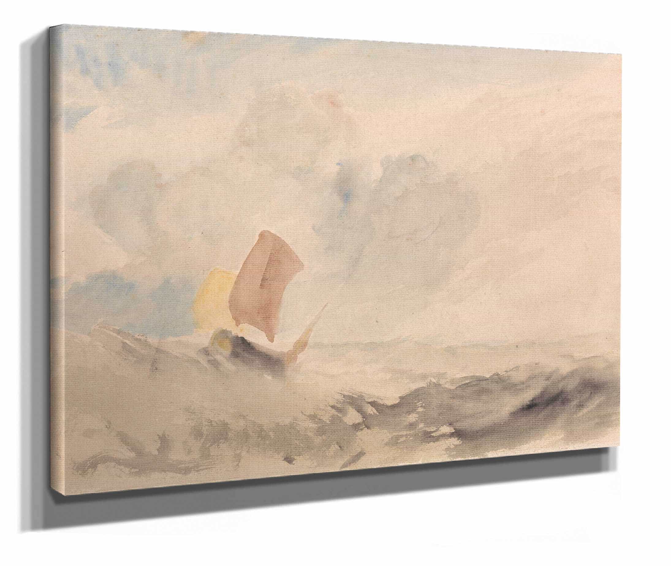 A Sea Piece A Rough Sea With A Fishing Boat To by Joseph Mallord William Turner - Image 2