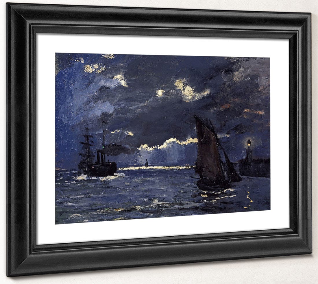 A Seascape, Shipping By Moonlight By Claude Monet - Image 2