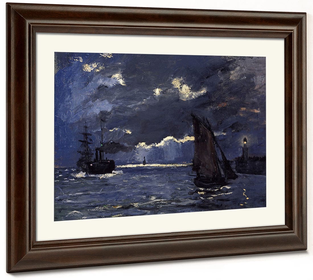 A Seascape, Shipping By Moonlight By Claude Monet - Image 3