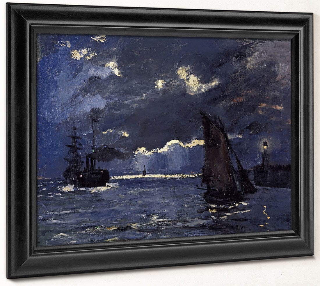 A Seascape, Shipping By Moonlight By Claude Monet - Image 6