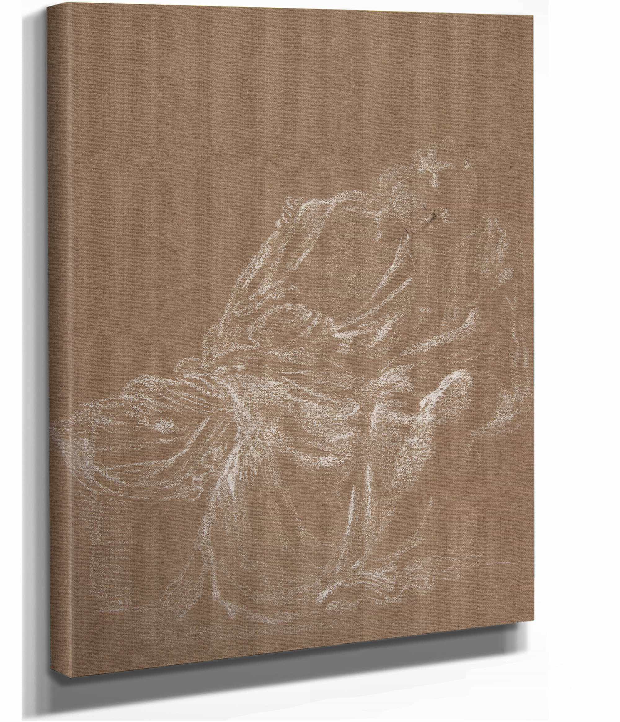 A Seated Couple Embracing by Sir Edward Coley Burne Jones - Image 2