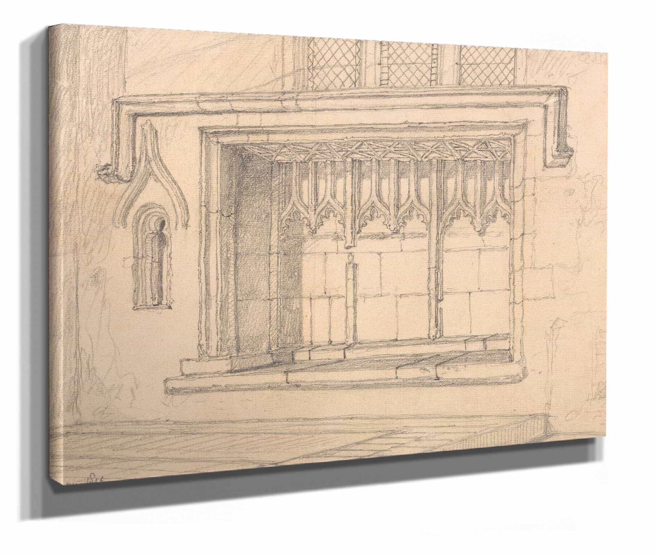 A Sedilia In Upwell Church Norfolk by John Sell Cotman - Image 2