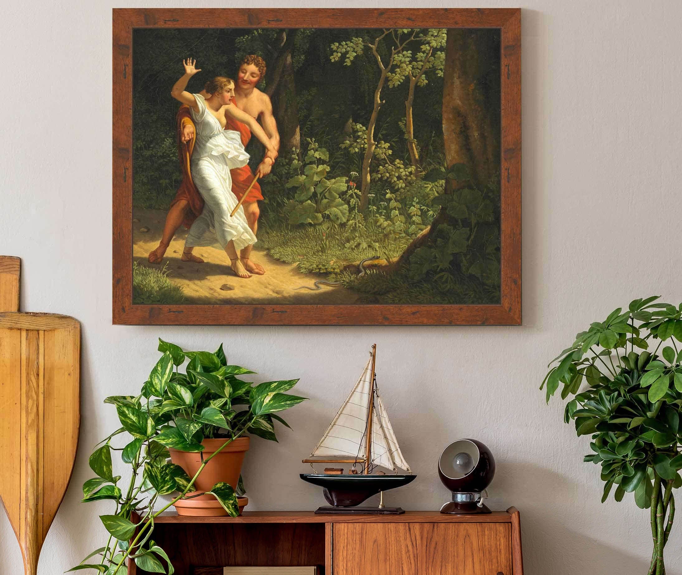 A Seduction Scene In A Forest by Christoffer Wilhelm Eckersberg - Image 3