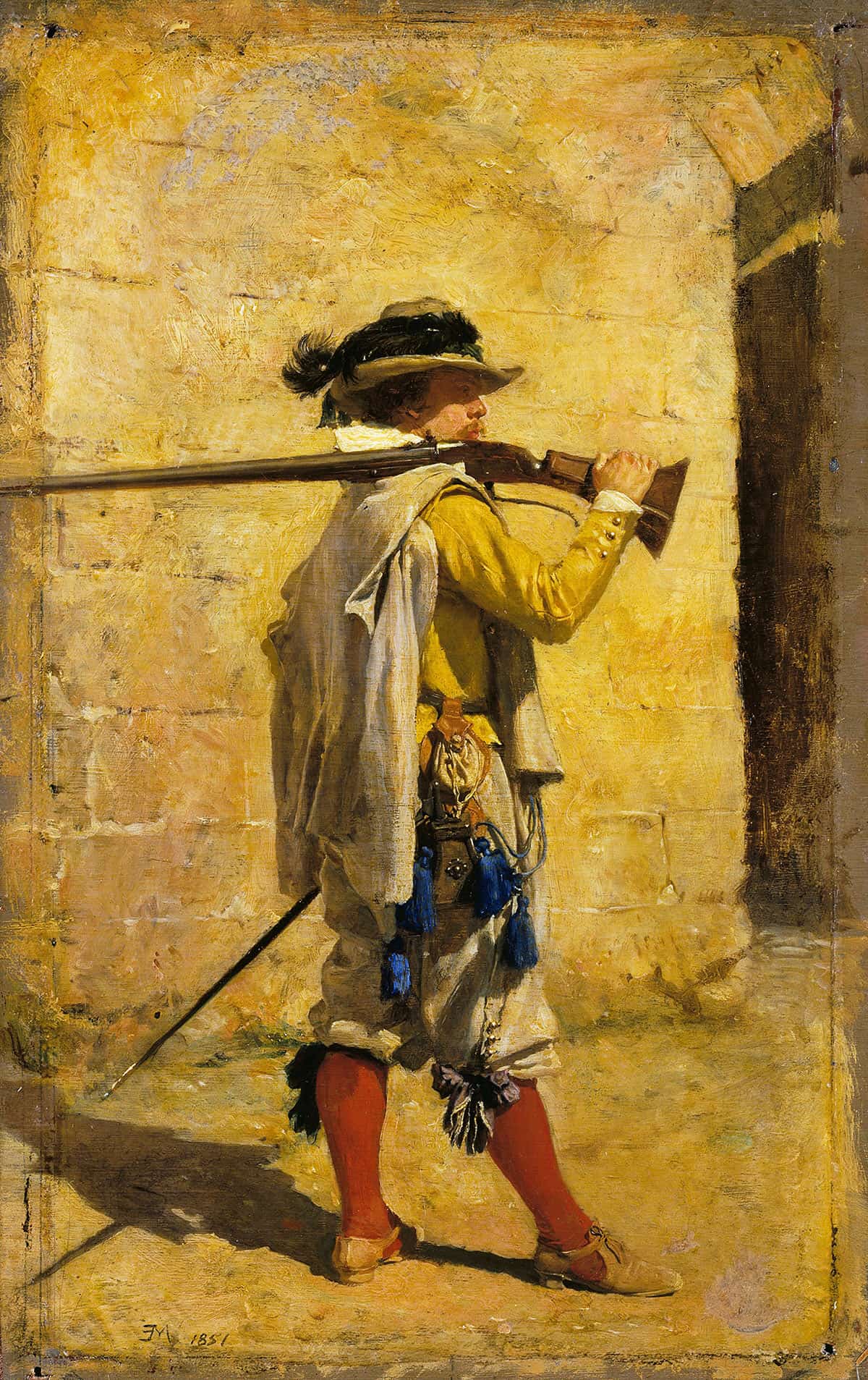 A Sentinel Time Of Louis Xiii by Ernest Meissonier - Image 3