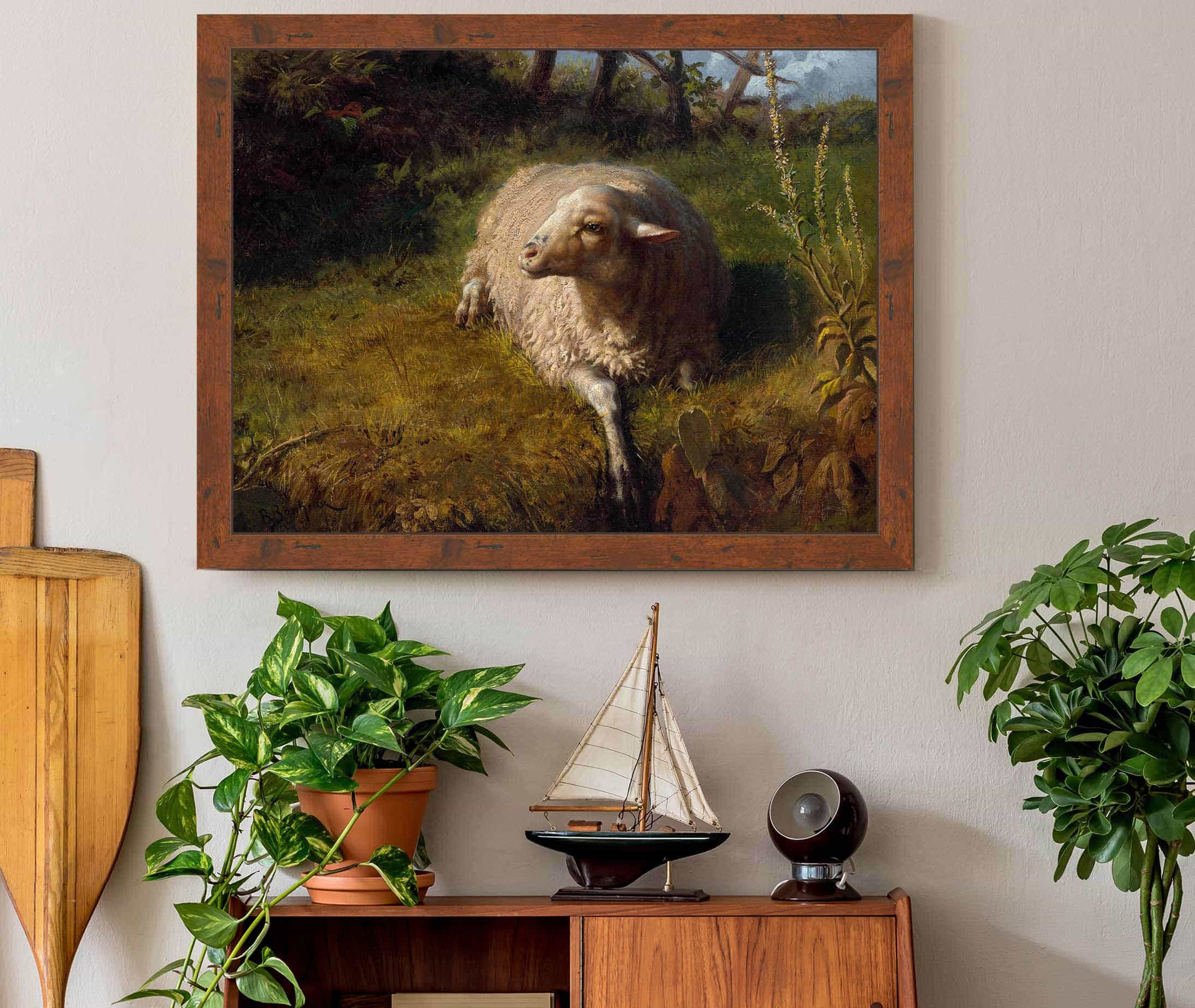 A Sheep At Rest by Rosa Bonheur - Image 3