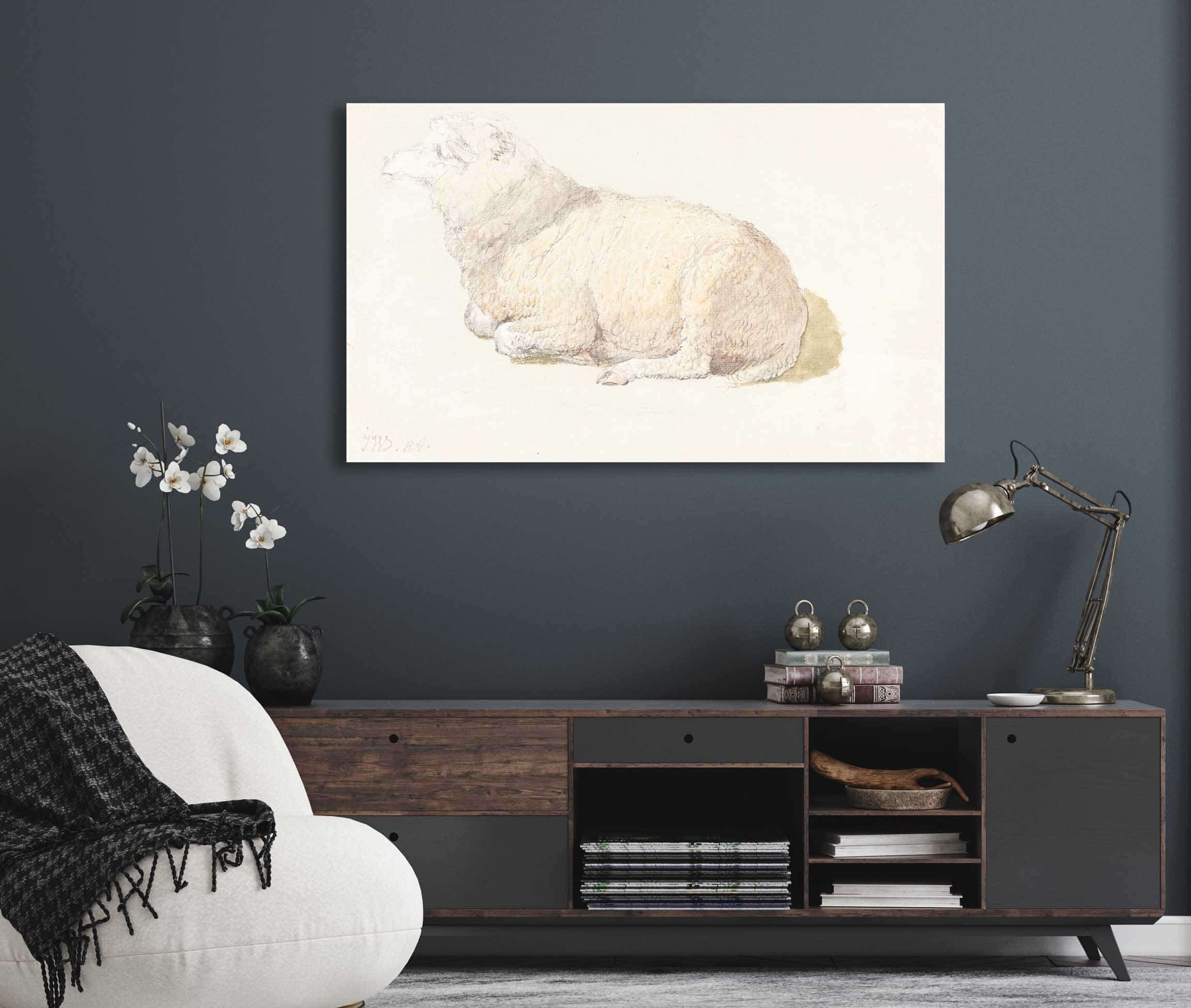 A Sheep Resting by James Ward - Image 5
