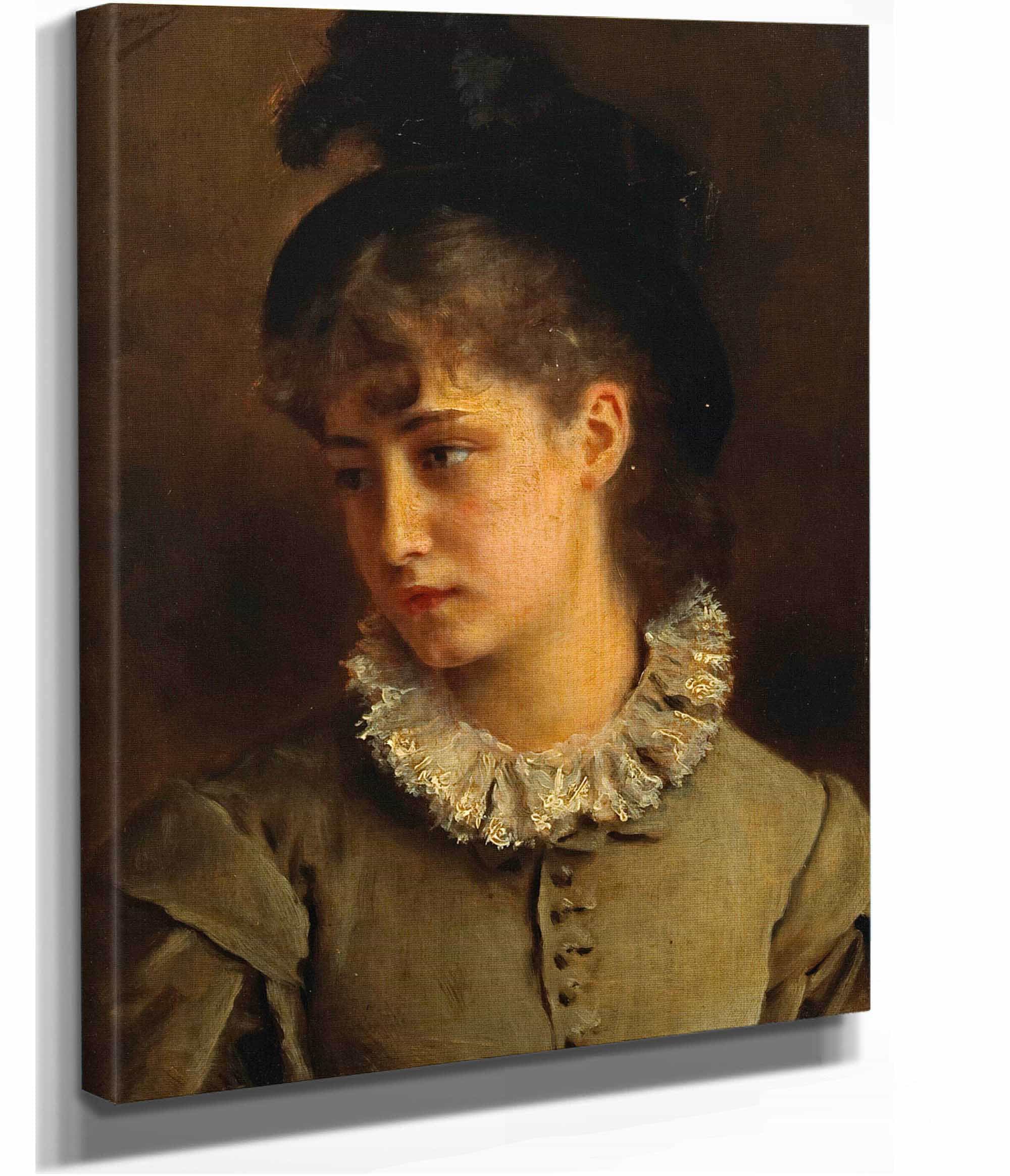 A Solemn Beauty by Gustave Jean Jacquet - Image 2