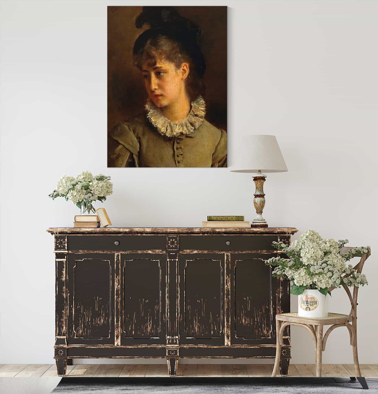 A Solemn Beauty by Gustave Jean Jacquet - Image 4