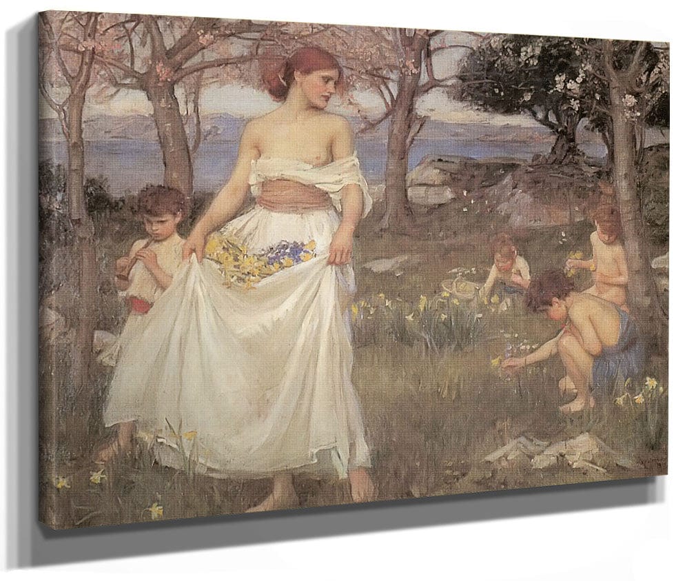 A Song Of Springtime By John Waterhouse